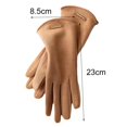 thumbnail image 4 of harmtty 1 Pair Solid Color Anti-slip Women Gloves Well Sensitivity Touch Screen Full Finger Gloves Hand Protect Cover,Beige, 4 of 8