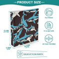thumbnail image 4 of Dailycode Black Pop Sharks Hardcover 3 Ring Binder 1.5 Inch Ring Decorative Binder Organizer for Home School Office, 4 of 10