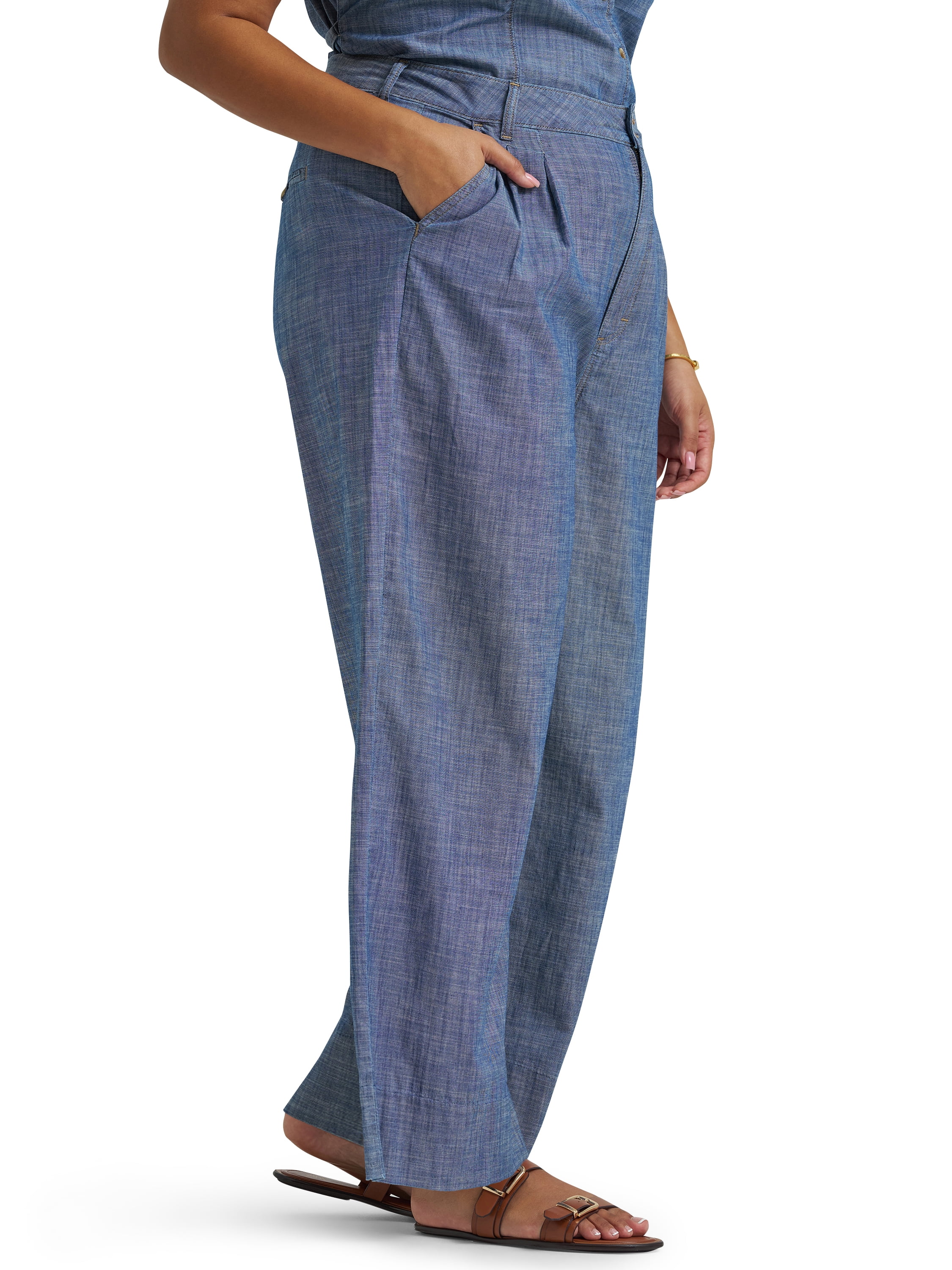 Lee® Women's Plus Heritage Loose Fit Trouser Pant, Sizes 16W-26W
