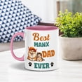 thumbnail image 2 of Best Manx Dad Ever Happy Father's Day 11oz Accent Two-tone Mug Cat Lover Kitten Owner Gifts Coffee Tea Cup - 02006, 2 of 5