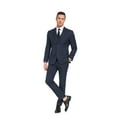thumbnail image 6 of ETHAN 1920s Mens Clothing Dark Gray 3 Piece Piaid Slim Fit Suit for Homecoming Young Men L, 6 of 8