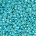 thumbnail image 1 of Toho Seed Beads, Round 11/0 #PF2117 'PermaFinish Silver Lined Milky Aqua', 8 Grams, 1 of 1