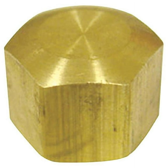 0.38 in. Compression Brass Cap - Pack of 5