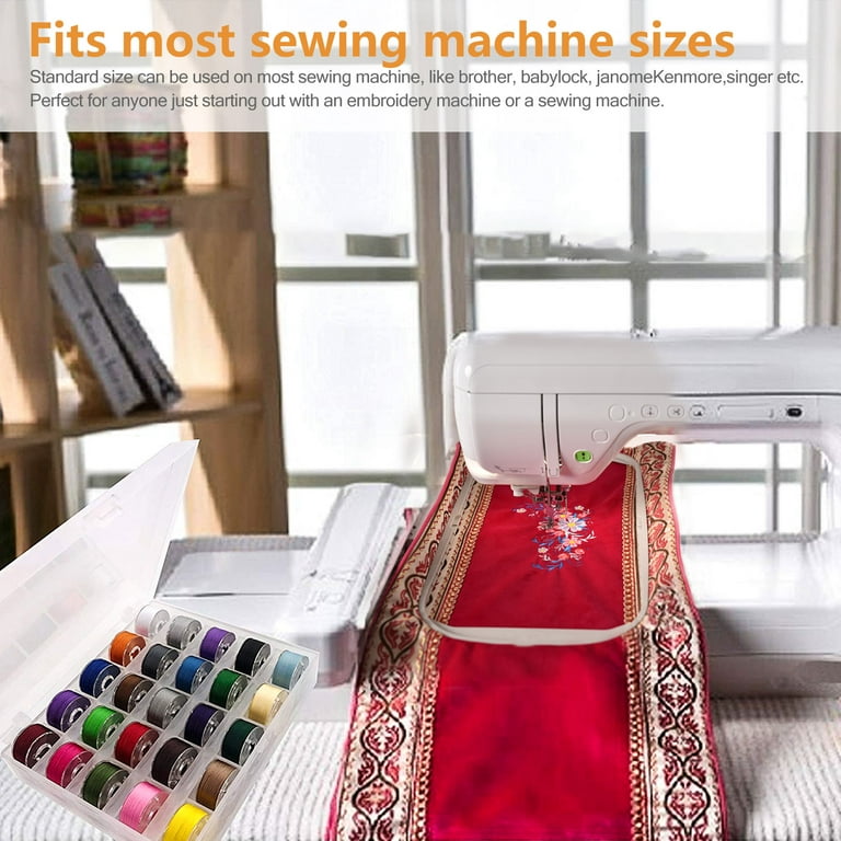 Sewing Bobbins Box Set Sewing Machine 25Pcs Bobbins Multicolor Thread Spool  For Stitch Machine Spools Sewing Accessories