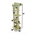 thumbnail image 2 of New Cat Condos Solid Wood Cat Tree, 4-Level/46 inch, Beige-Color:Beige,Style:5-Level/70 inch, 2 of 5