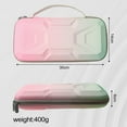 thumbnail image 3 of Étui de Transport pour Nintendo Switch 2 (2025), Conception de Mécha Blindé, Coque Rigide et Sac de Rangement de Jeu de Voyage Portable Imperméable avec 2 Protecteurs d'Écran, Dégradé Rose-Vert, 3 of 7