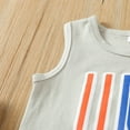 thumbnail image 7 of Otqutp Outfits Set for Baby Party Toddler Boys Independence Day 4 Of July Sleeveless Letter Prints T Shirt Tops Vest Shorts Outfits, 7 of 7