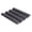 Black-4 Grooves, variant on Nonstick Baguette Baking Tray, 2/4-Groove Wave French Bread Pan for Home Kitchen Baking