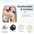 thumbnail image 3 of Rocae Butterflies and Vintage for Men's Swim Trunks Quick Dry With Two Side Pockets and One Lined Patch PocketLarge, 3 of 9