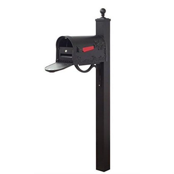Special Lite Products Hummingbird Curbside Mailbox with Locking Insert and Springfield Mailbox Post