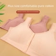 thumbnail image 3 of Sujetador tipo chaleco con tirantes anchos y sin aros con estampado de copas grandes con forma de hebilla delantera para mujeres de mediana edad y mayores, 3 of 5