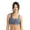 Peacoat Heather, variant on Women's Textured Zip Sports Bra, Sizes S-XL