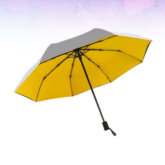 TAILTOSS Sun Protective Parasol with Titanium Silver Coating 1Pcs for Rain Protection in Rainy Weather