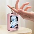 thumbnail image 3 of Z Flip 5 Case with Ring, Ultra Thin Transparent All-Round Shockproof Protection Case for Samsung Galaxy Z Flip 5 5G 2023, 3 of 5