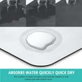 thumbnail image 4 of Kitchen Sink Splash Guard Faucet Mat -2 PC Super Absorbent Fast Drying Mat Sink Gadgets-Splash Guard Behind Faucet Drip Catcher for Kitchen, Bathroom,Sink Mat, Dish Drying Mat, Bathroom(15" X 5.5" ), 4 of 5