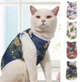 thumbnail image 2 of Floral Printing Pet Vest Round Collar Sleeveless - Smooth Fashion Tops for Summer, 2 of 8