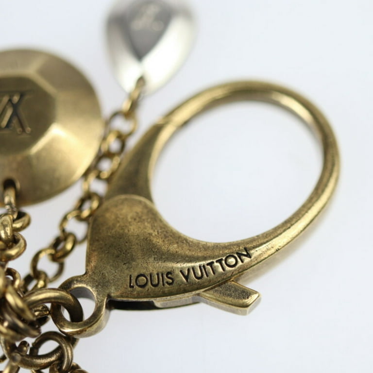 Authenticated used Louis Vuitton Louis Vuitton Bijou Sack Calypse Key Holder M65724 Metal Rhinestone Vintage Gold LV Logo, Adult Unisex, Size: (Hxwxd)