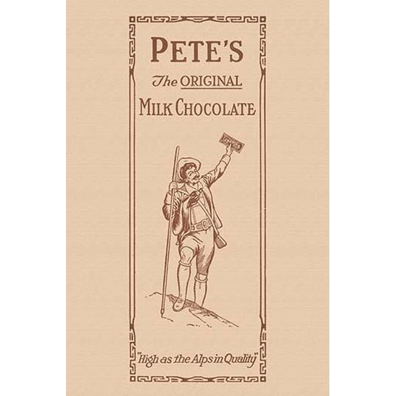 Pete's Original Milk Chocolate-Fine Art Canvas Print (20" x 30")