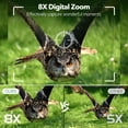thumbnail image 4 of Jumelles de Vision Nocturne 4K, Lunettes de Vision Nocturne Infrarouges Numériques HD Ruaiok, Lunettes de Vision Nocturne à Zoom 8X pour Adultes Chasse Camping, 4 of 8