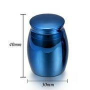 Walbest Small Keepsake Urns for Ashes Mini Cremation Urns for Ashes Stainless Steel Memorial Ashes Holder Boxes-Always in my heart