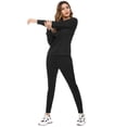 thumbnail image 3 of Uniexcosm Women’s Pajama Set Long Sleeve Top Pjs Lounge Sets with Pocket, 3 of 10