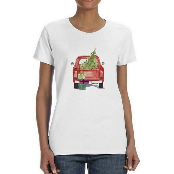 Christmas Cars Iii T-Shirt Women -Jennifer Paxton Parker Designs, Female Small