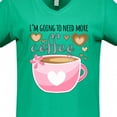 thumbnail image 4 of Inktastic I'm Going to Need More Coffee with Cute Pink Coffee Cup Women's V-Neck T-Shirt, 4 of 5