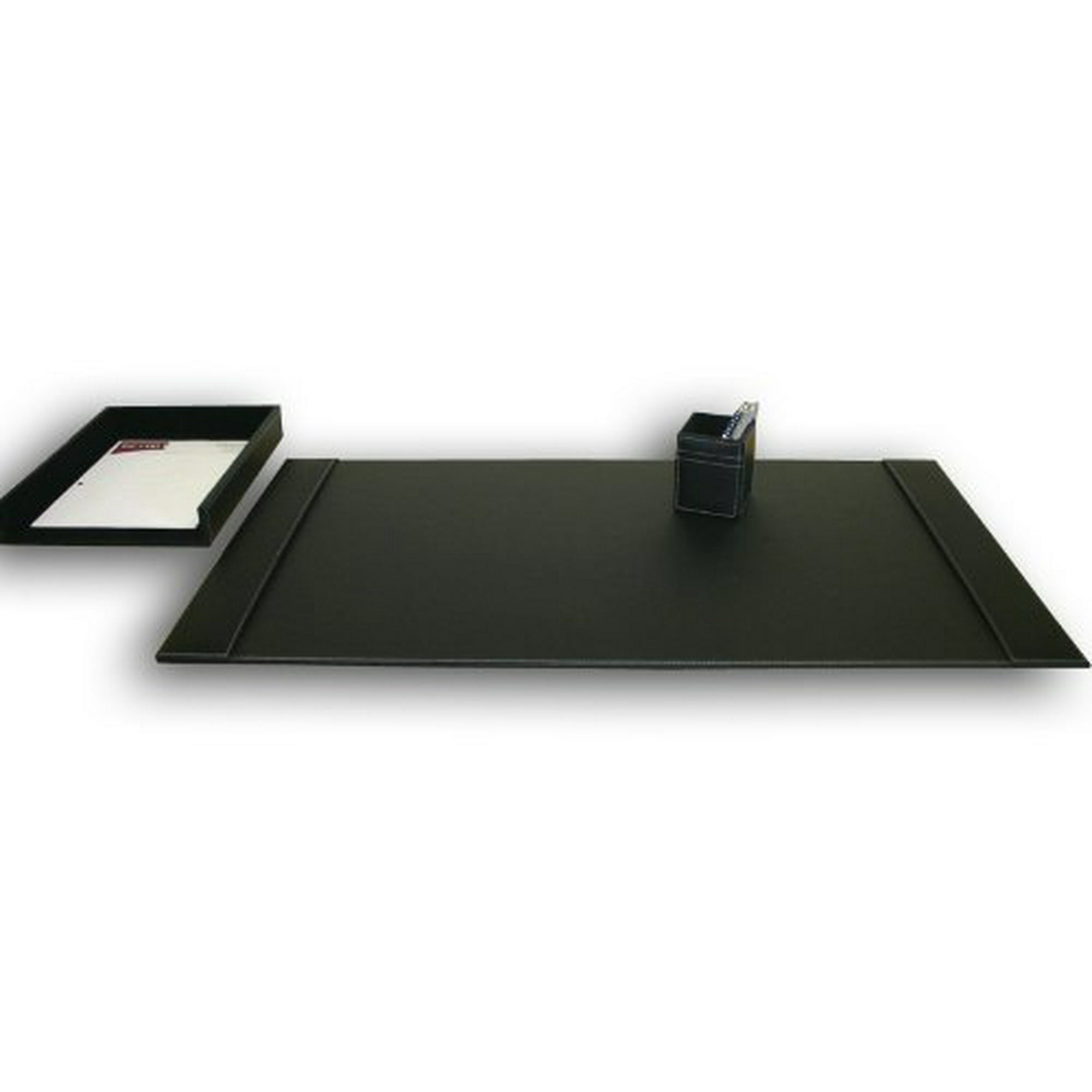 Dacasso Rustic Black Leather Desk Set 3 Piece Walmart Canada