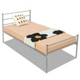 thumbnail image 5 of 13.5" Tall Twin Bed Frames with Headboard, Silver Metal Platform Bed Frames, No Box Spring Needed, Twin Size, 5 of 6