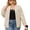 Apricot, variant on Women Plus Size Casual Zip Up Bomber Jacket Streetwear Outerwear