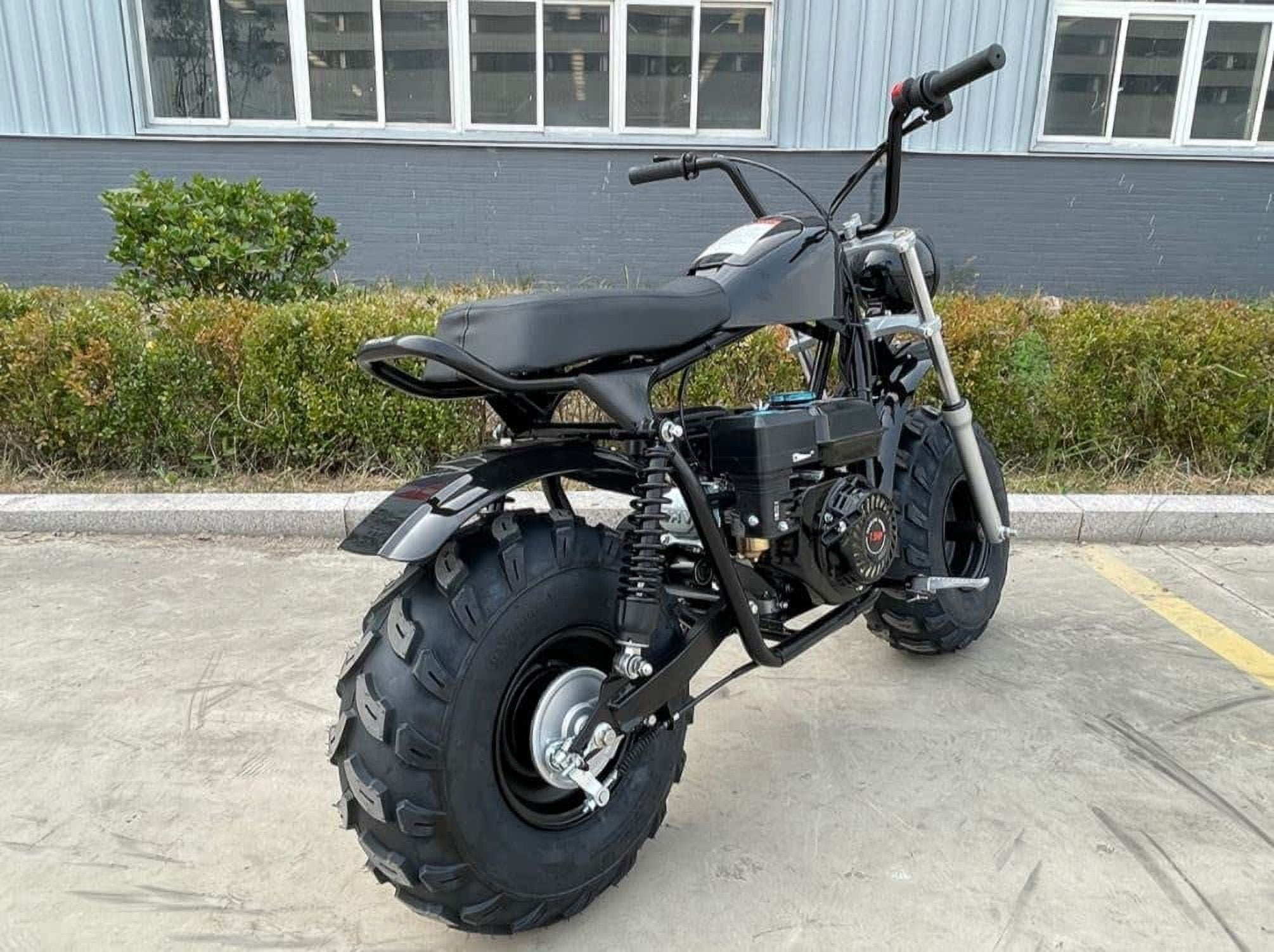 Vitacci MudStar 200 OffRoad Super Bike Motorcycle 200cc Trail Bike for Youth and Adults Pull Start Engine Wide Tires Powersport ( Color : Black )