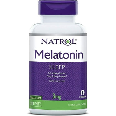 Natrol Melatonin 3 mg Tablets, 240 Ea