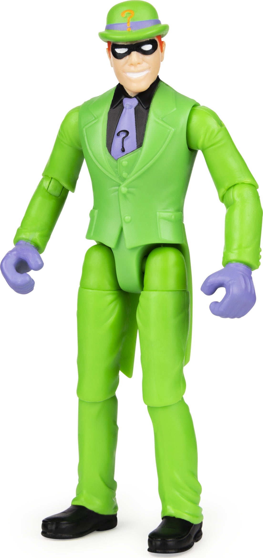 Batman 4-inch The Riddler Action Figure with 3 Mystery Accessories, for