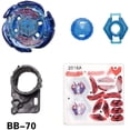 thumbnail image 3 of 6 Pack Bey Burst Battling Tops Metal Fusion Starter Set with 2 Launchers & Stickers for Kids, 3 of 5
