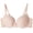 Sheer Pale Pink/Rose Gold, variant on Maidenform Love the Lift Push Up & In Demi Bra Black W/Body Beige 32B Women's