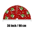 thumbnail image 3 of 36 Inch Festive Christmas Tree Skirt with Whimsical Character & Holiday Patterns, Decor Mat for Indoor Outdoor Holiday Party Decorations, 3 of 6