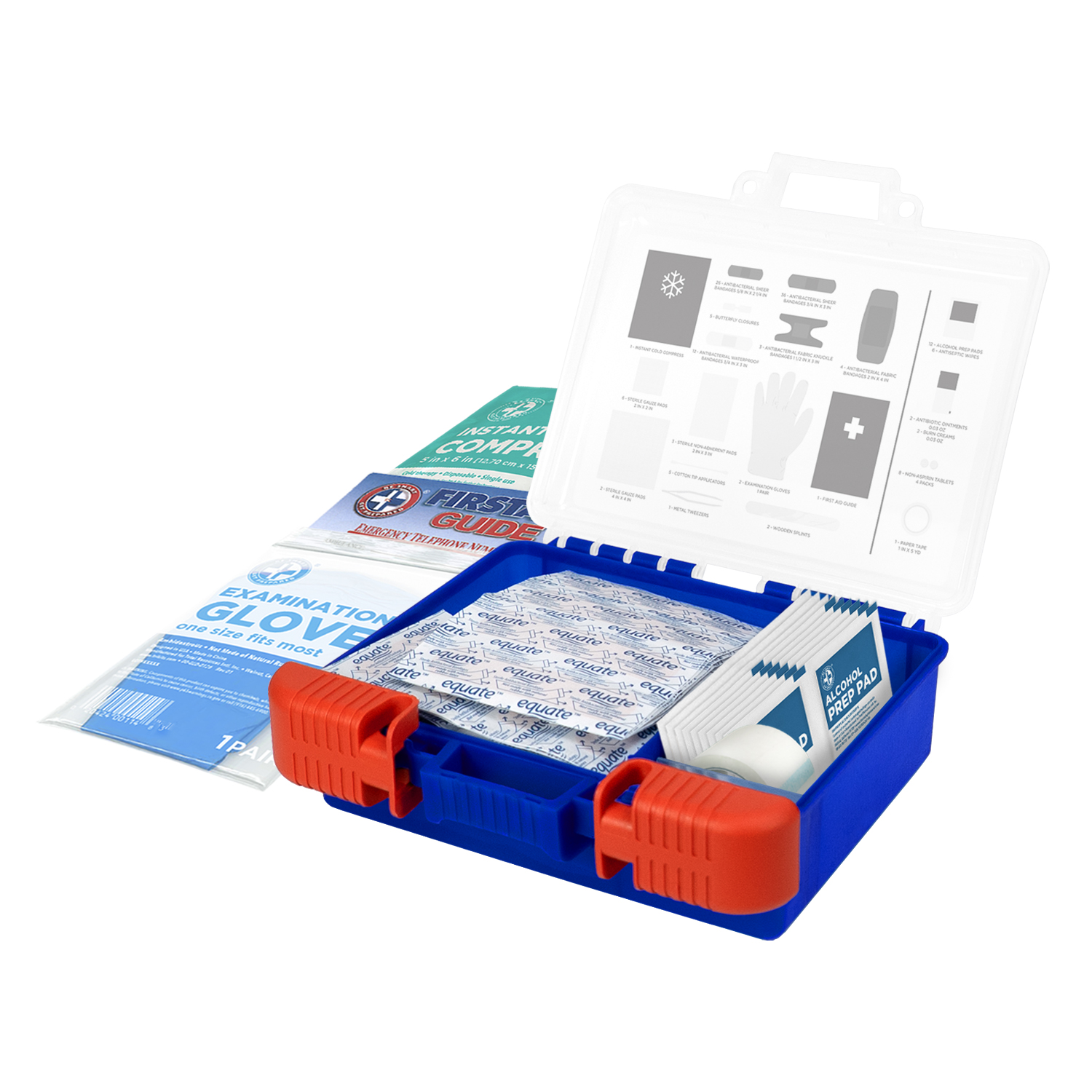 Equate All-Purpose First Aid Kit, 140 Pieces photo 2