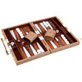 thumbnail image 2 of Funda clásica de piel sintética Backgammon Set RERIVER 2 Players, 2 of 7