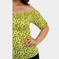 thumbnail image 3 of Blusa campesina talla extra, modelo 1783 (Amarillo floreado) amarillo 42 Roman Fashion Blusa extra 1783, 3 of 5