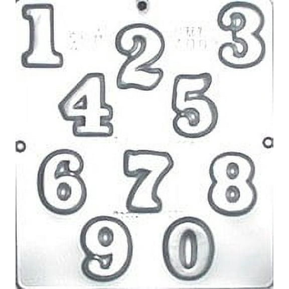 7002 "Numbers" Chocolate Candy Mold