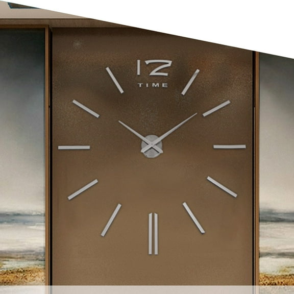 SHINYPASING 1 Set Elegant Silver Wall Clocks Modern Minimalist Design Suitable For Living Room Kitchen And Bathroom