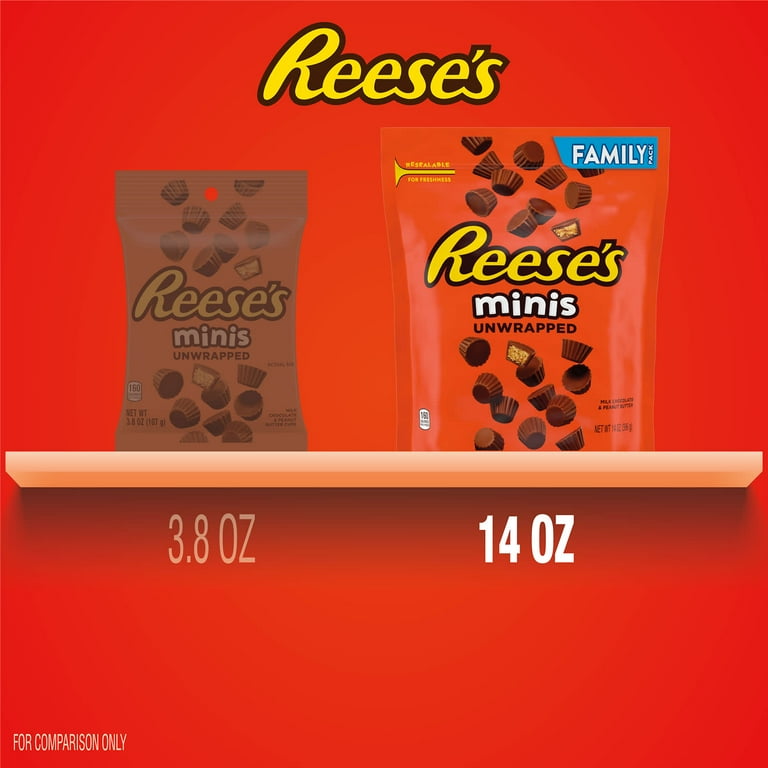 Reese's Minis Unwrapped Chocolate Peanut Butter Creme Cups Family