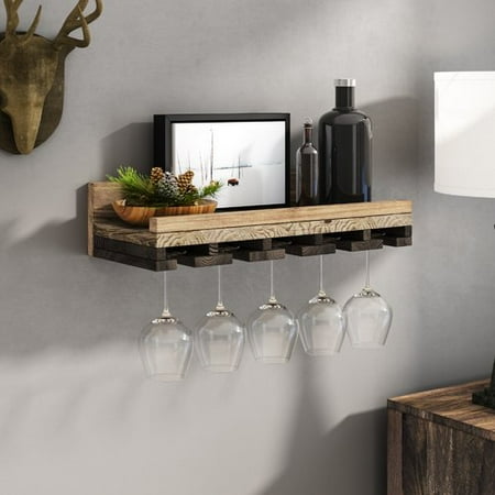 Union Rustic Oconner Wall Mounted Wine Gl Rack