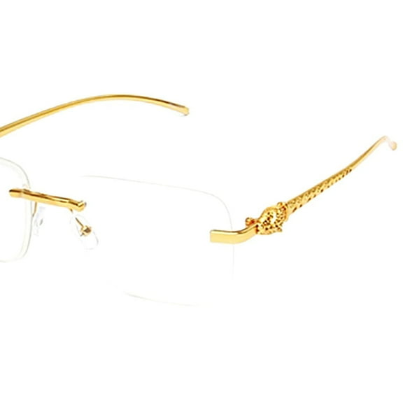 Fashion Designer Clear Sunglasses J7417 CL Yellow Gold