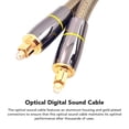 thumbnail image 4 of Cable De Sonido óptico, Cable De Sonido óptico De Fibra Digital Conector Chapado En Oro Cubierta De PVC Plug And Play Alto Rendimiento Para Altavoces, 4 of 7