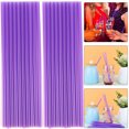 thumbnail image 4 of Pailles en Plastique Jetables Non Toxiques  200 Pièces  Droites  Bouche Plate (violet), 4 of 6
