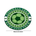thumbnail image 3 of Football Field Rug for Entryway Living Room Dorm Bedroom Home Decor Non Slip Doormat, 3 of 6