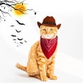 thumbnail image 5 of Dalrosia Dog Cowboy Hat Halloween Dog Bandana Scarf Funny Dog Halloween Costumes for Small Medium Large Dogs Pets, 5 of 5