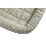 Midwest Homes For Pets / QuietTime White Fleece, Filled Bolstered Bed/ Fits 36-inch Crate/ Model-40236