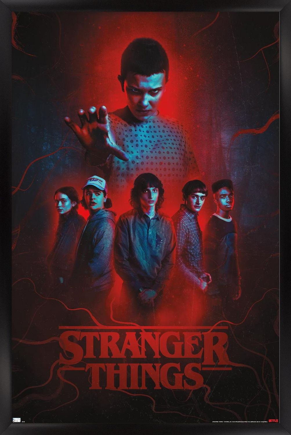 Netflix Stranger Things: Season 4 - Group Wall Poster, 14.725" x 22.375" Framed